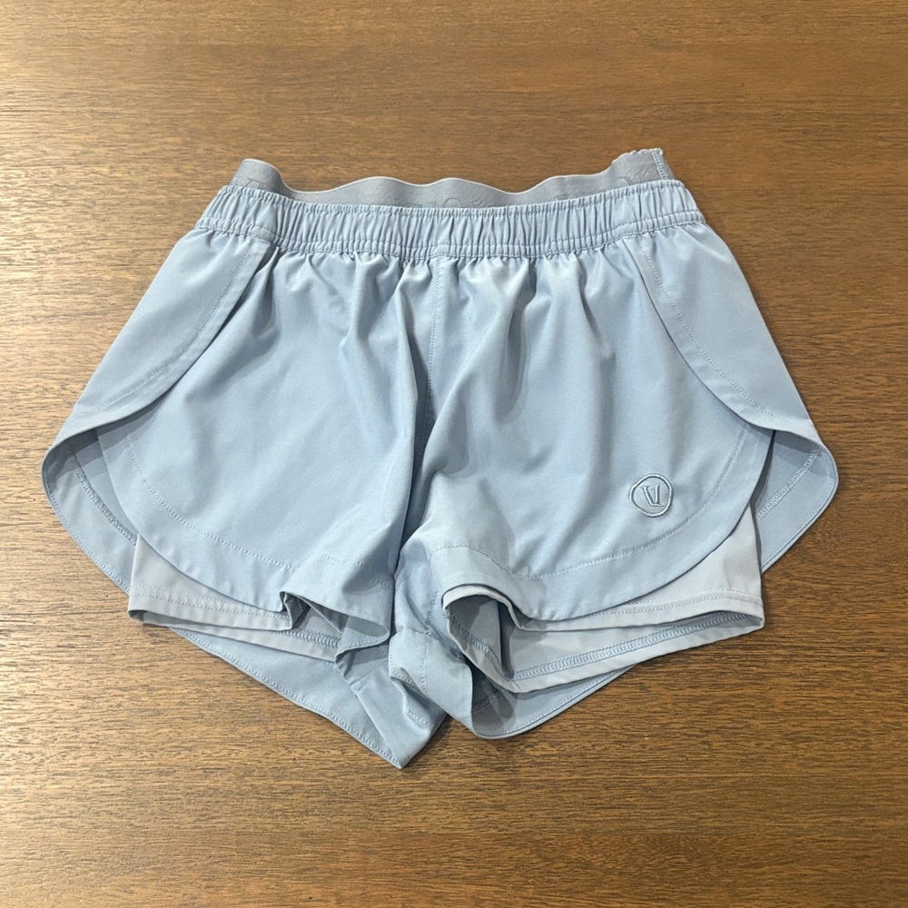 Vuori Women's Sky Blue Athletic Shorts